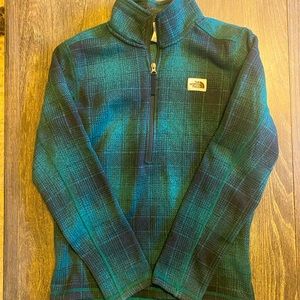 The north face plaid pullover